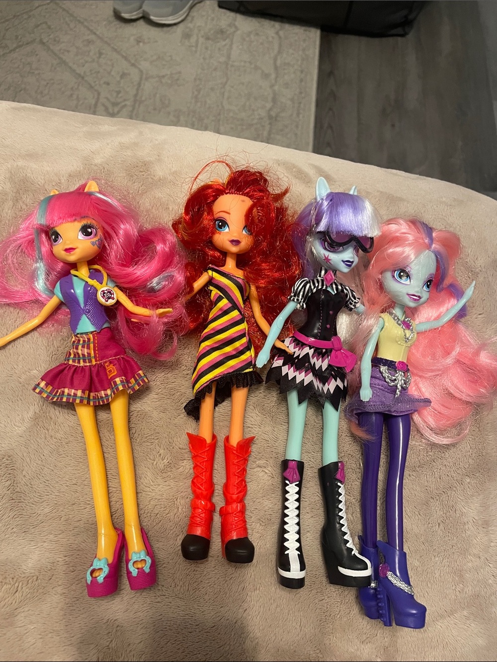 My Little Pony Dolls Pink, orange, red, purple, blue
